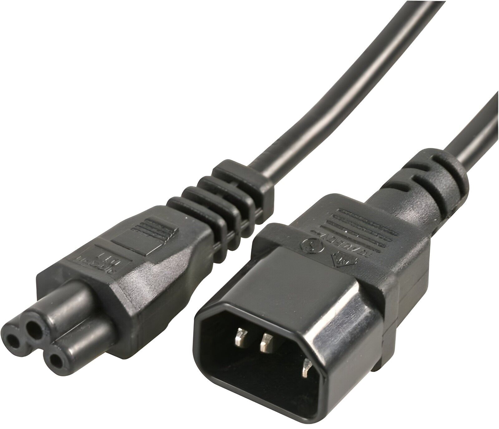 Clover Leaf Extension Cable C5 Male to C14 Kettle Female Power Supply Laptop PC