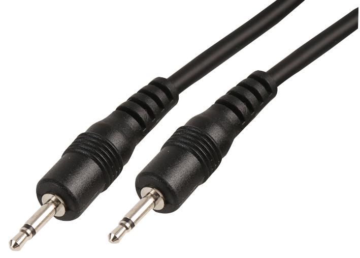 2.5mm Mono Jack Plug to Plug Lead, 1m