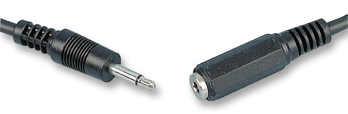 3.5mm Mono Jack Socket to Plug Extension Lead 1.2m