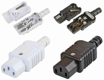 Rewireable In-Line IEC C13 Socket with Solder/Screw Terminations