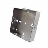 rhinocables Metal 1 Gang Single Socket Back Box, Single Pattress Box Mount, Flush Mount 25mm